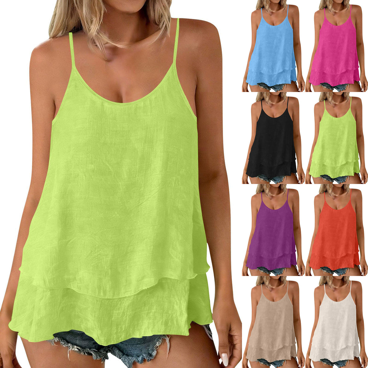 Doppellagiges, trägerloses Camisole – Bild 5 | LuxeStyle