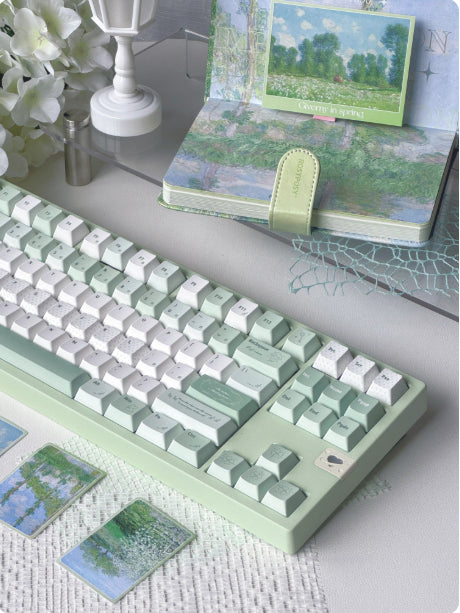 Magnetische PBT-Tastenkappen, hellgrün