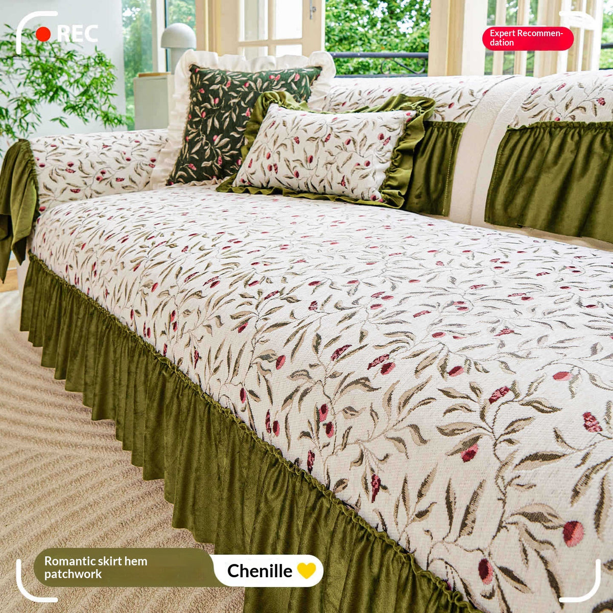 Chenille Sofakissen für alle Jahreszeiten – Bild 4 | LuxeStyle