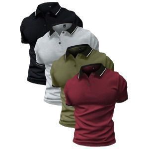 Polo-Shirt Kurzarm Golf Casual Top – Bild 7 | LuxeStyle