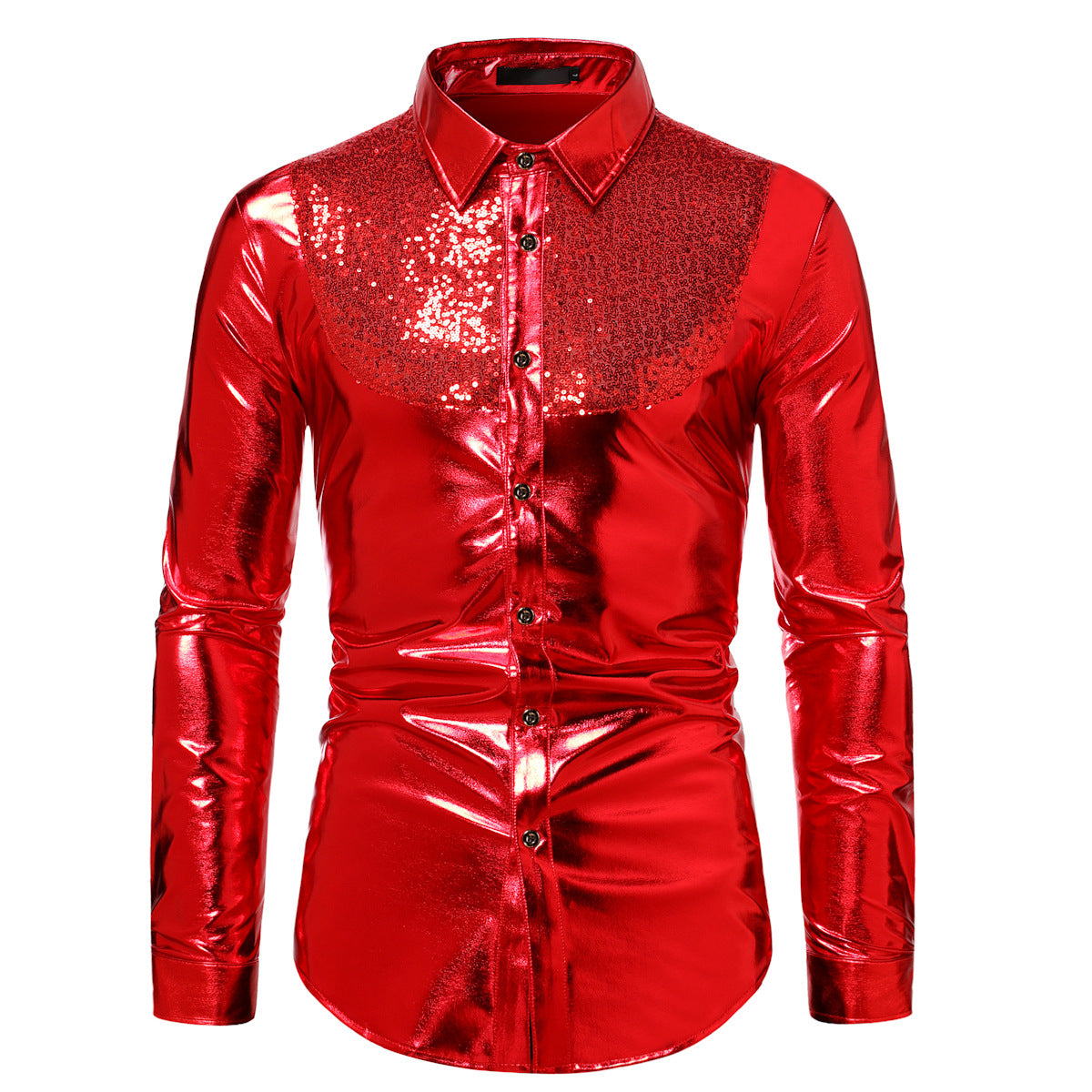 Pailletten Disco Hemd für Teenager – Bild 3 | LuxeStyle