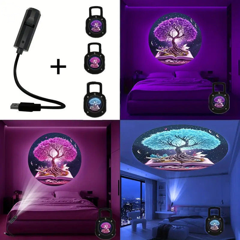 Projektorlampe Lebensbaum | LuxeStyle