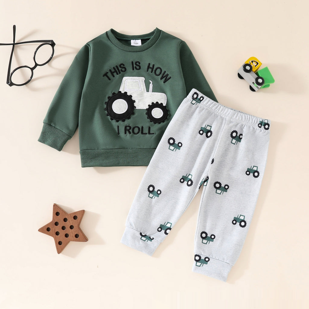 Langärmliges Baumwoll-Set für Babys – Bild 6 | LuxeStyle