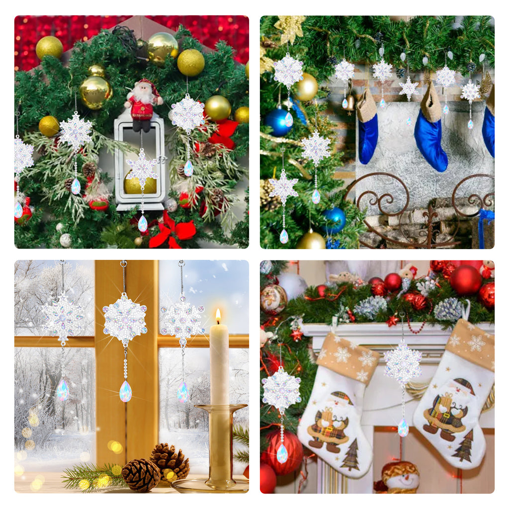 Diamond Painting Weihnachts-Schlüsselanhänger Set