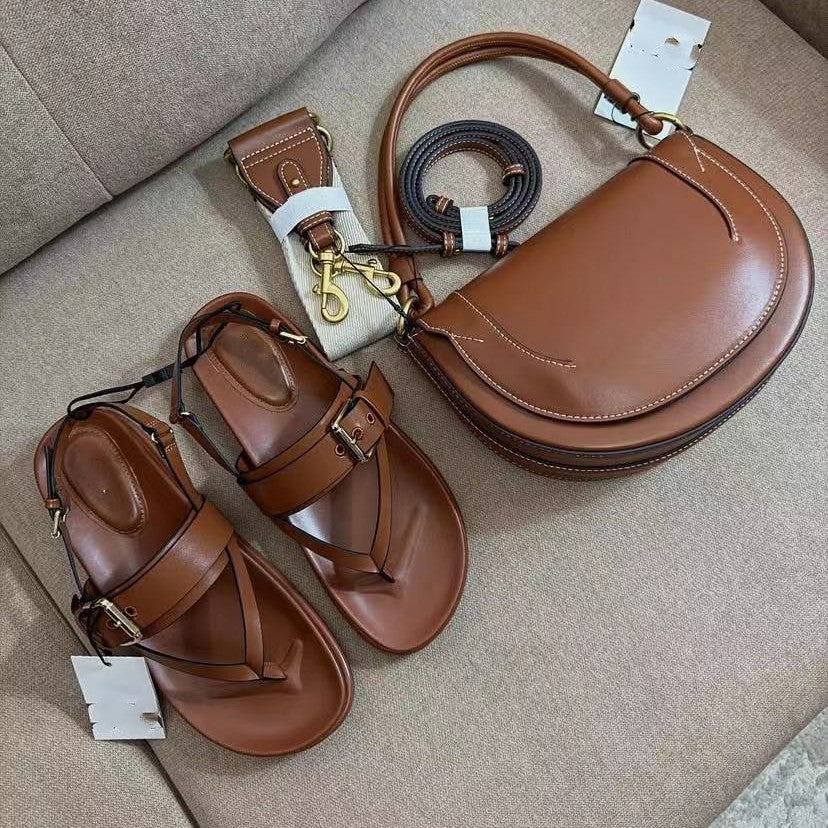 Chunky Casual Sandalen mit Kreuzriemen