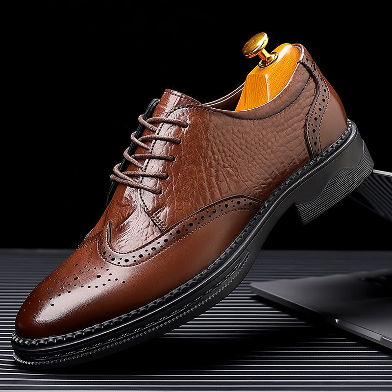 Herren Leder-Slipper zum Reinschlüpfen, elegant – LuxeStyle