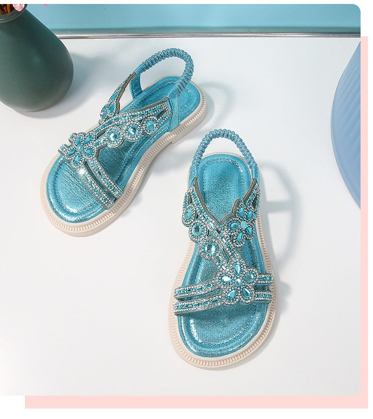 Bohemian Strass-Sandalen für Mädchen – Bild 9 | LuxeStyle