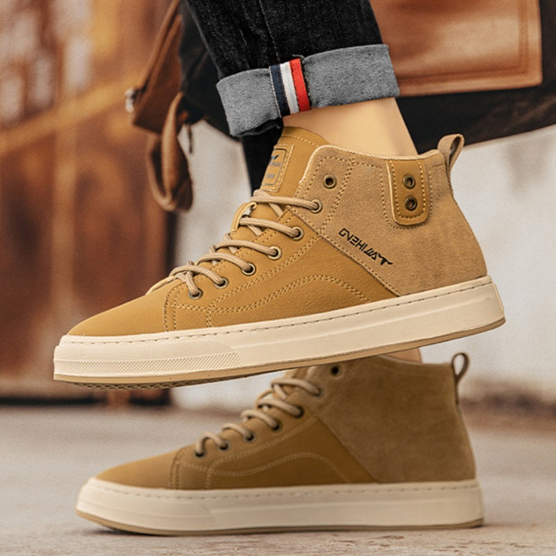Mid-Top Board-Schuhe aus weichem Leder – Bild 2 | LuxeStyle