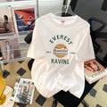 T-Shirt mit Cartoon-Hasen-Print für Damen