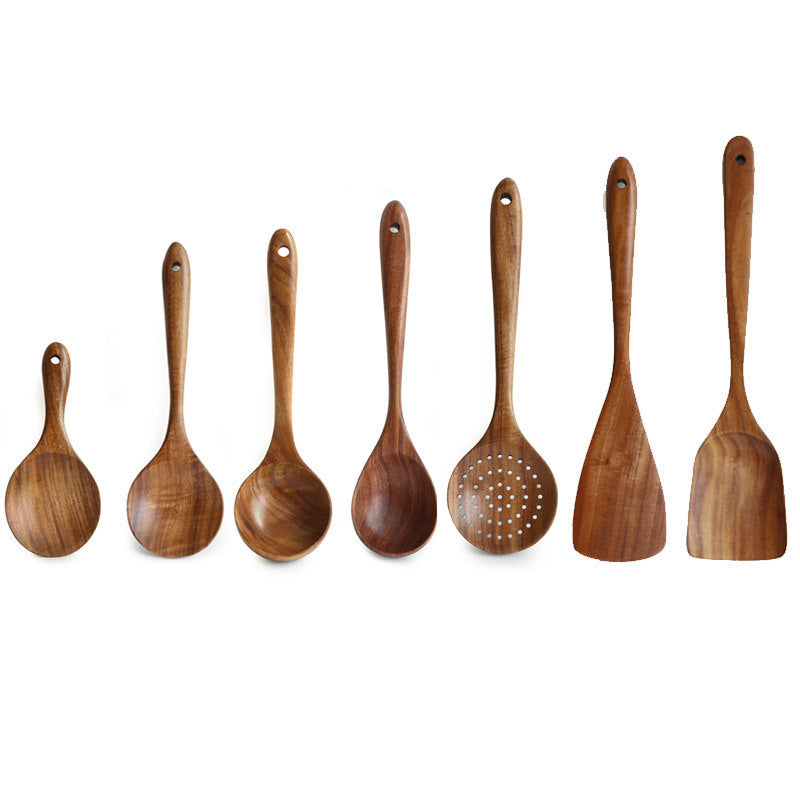 Küchenhelfer aus Holz – 7-teiliges Set – Bild 5 | LuxeStyle
