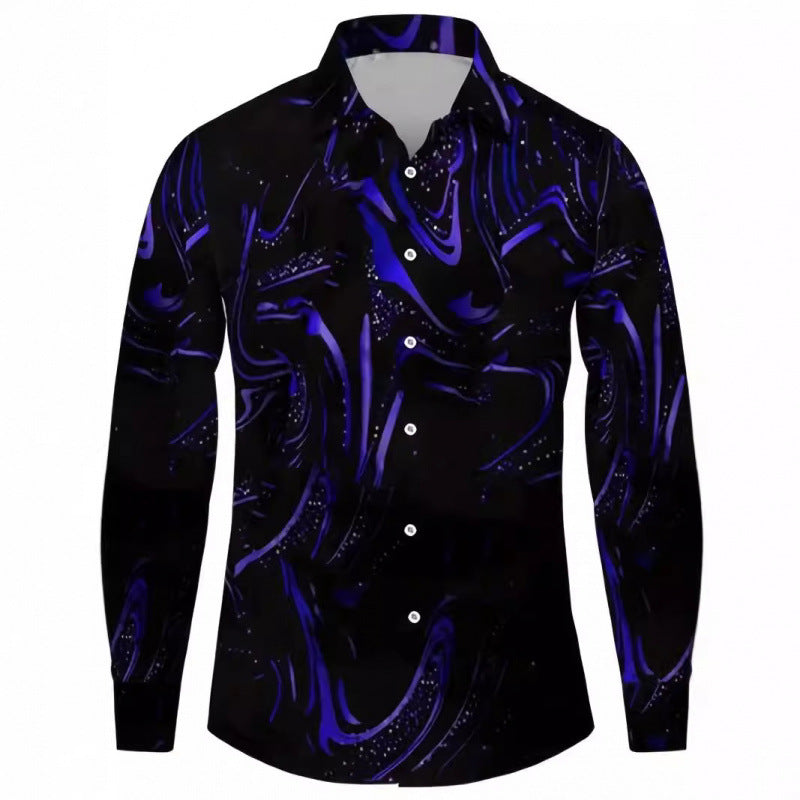 Herren Langarm Fashion-Shirt für Frühling und Herbst