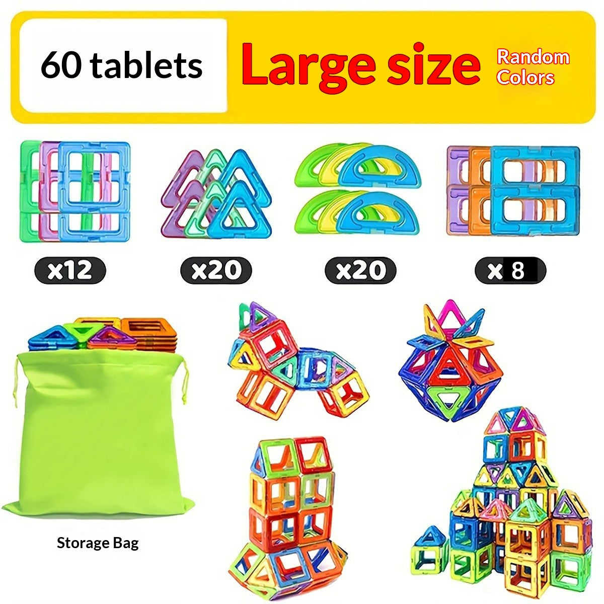 Magnetische Bausteine für kreatives Spielen