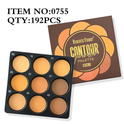 9 Farben Matte Lidschatten-Palette