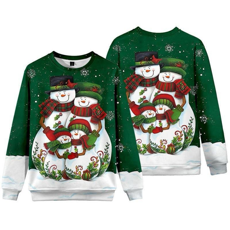 Damen Pullover Sweatshirt mit Print