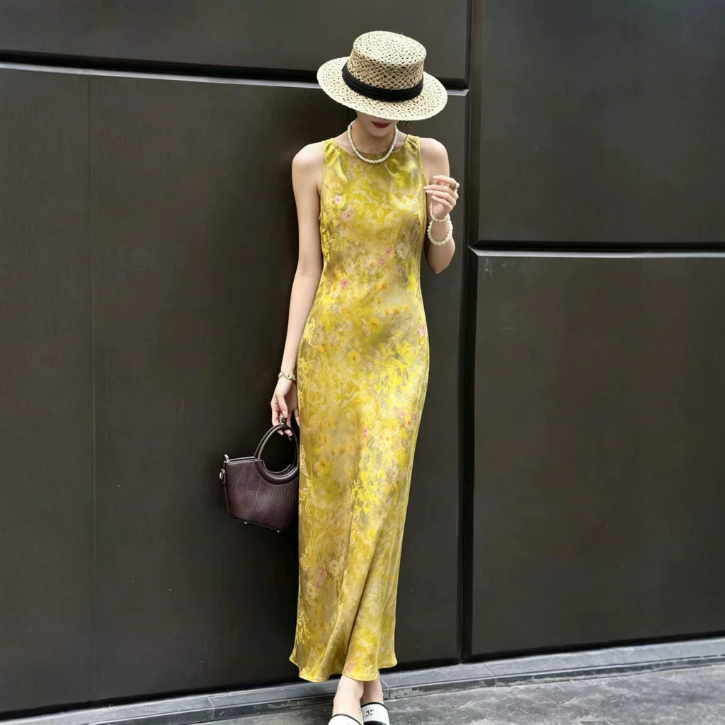 Ärmelloses Casual-Kleid im Vintage-Stil