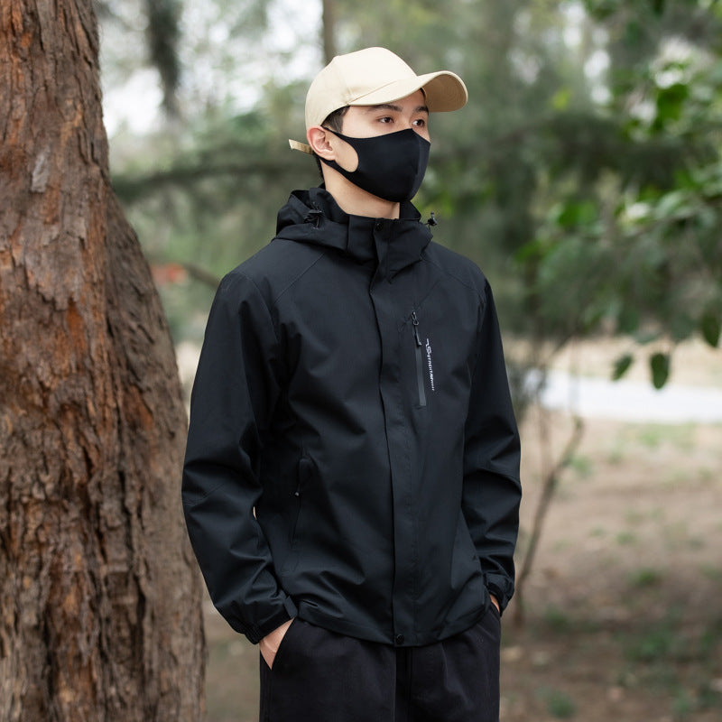 Wind- und wasserdichte Outdoor-Jacke für Herren