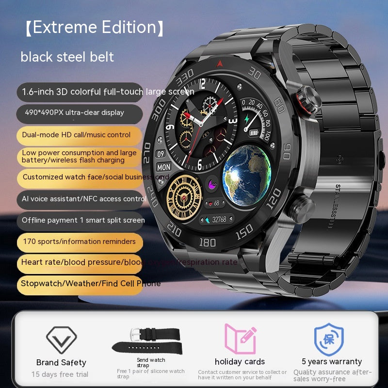 Smartwatch mit 1.6 Zoll HD-Bildschirm und Bluetooth – Bild 3 | LuxeStyle