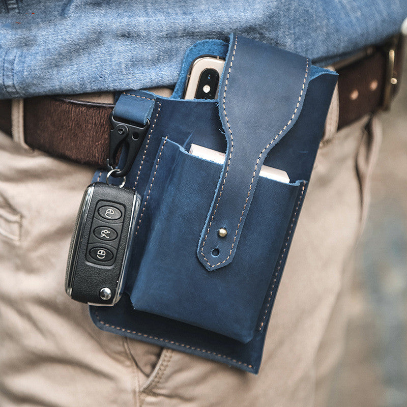 Vintage-Bauchtasche aus Rindsleder für Herren