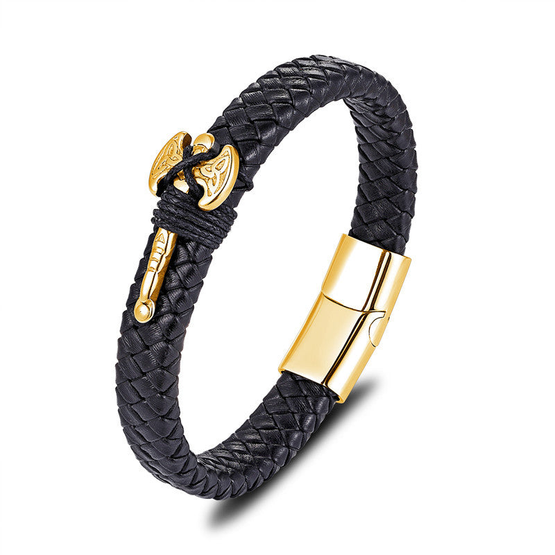 Punk Lederarmband aus Edelstahl – Bild 15 | LuxeStyle