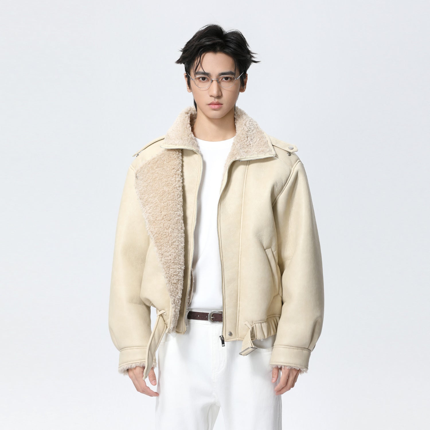 Gefütterte Winterjacke mit Umlegekragen – Ansicht 5