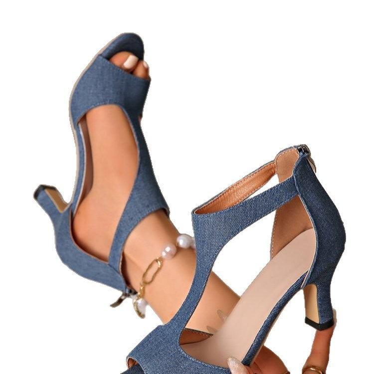 Gladiator-Sandalen mit Stilettoabsatz