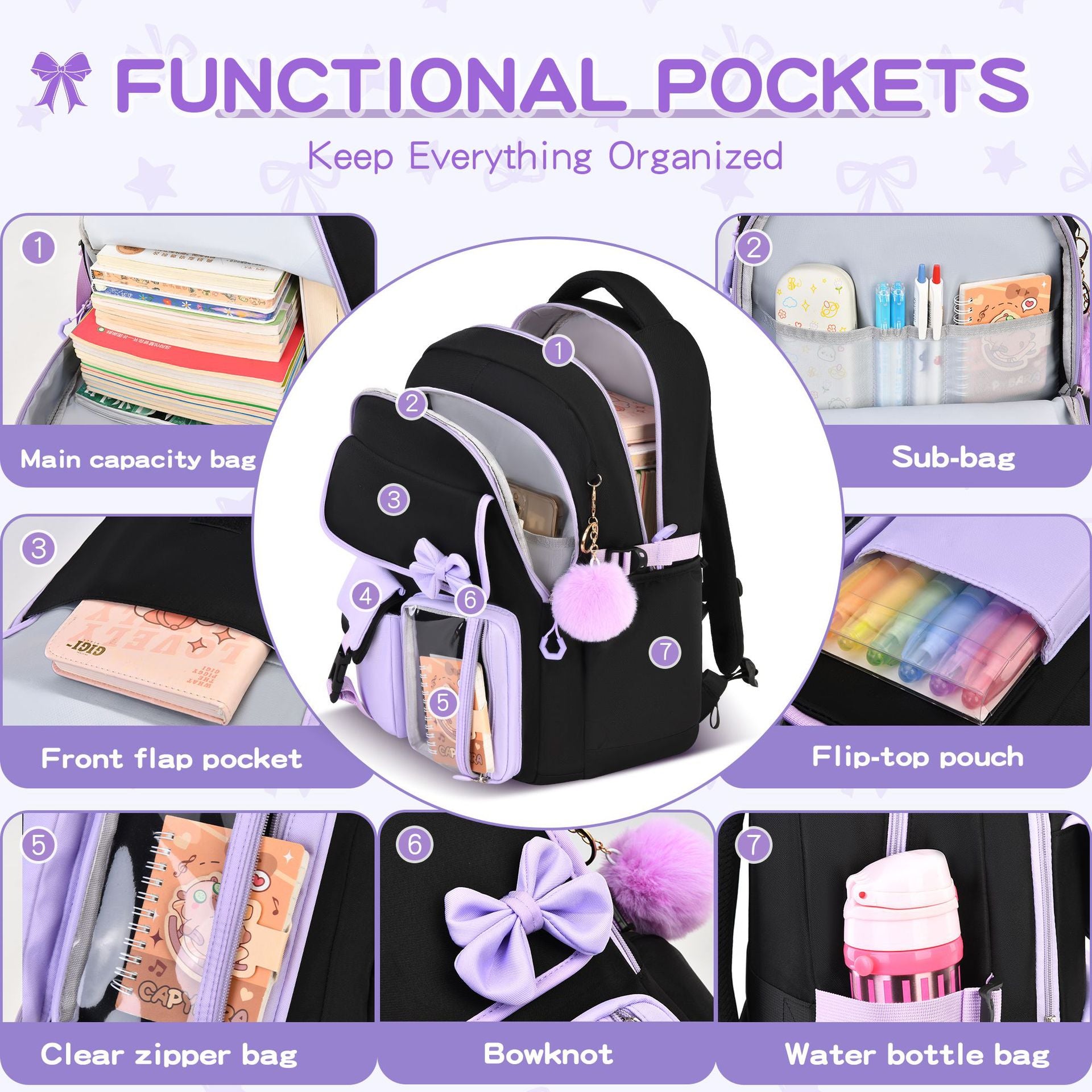 High Looks Rucksack 3er-Set