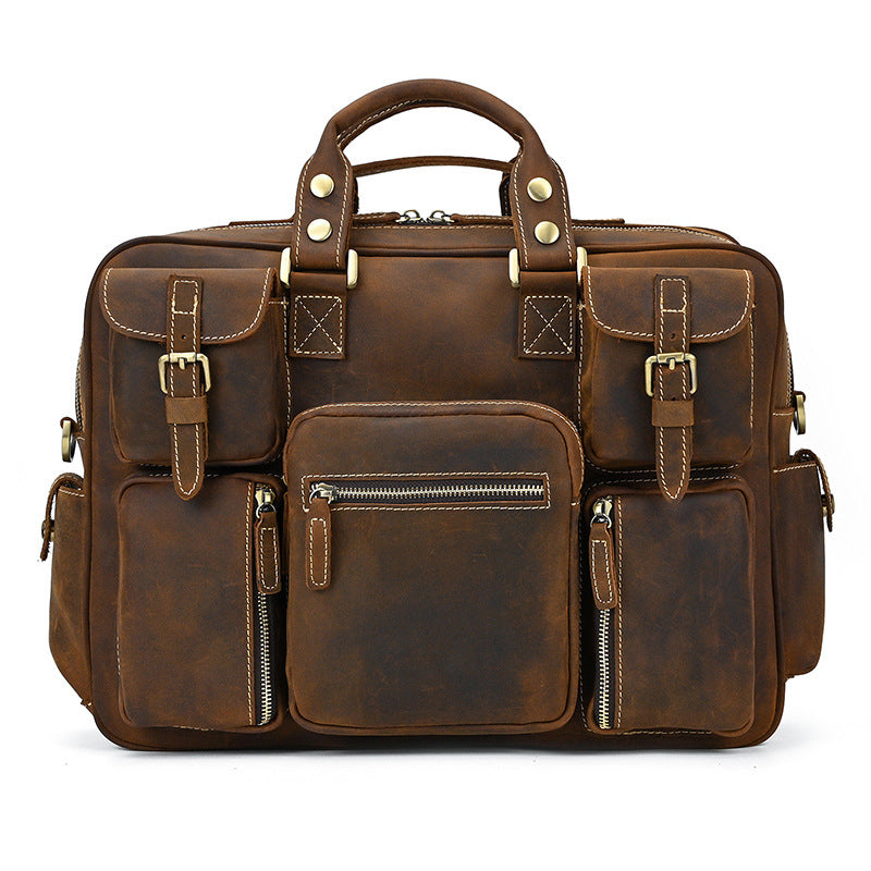 Genuine Leder Crossbody Messenger – Bild 8 | LuxeStyle