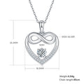 Moissanite-Herzkette «Coeur» · S925 Silber, Infinity