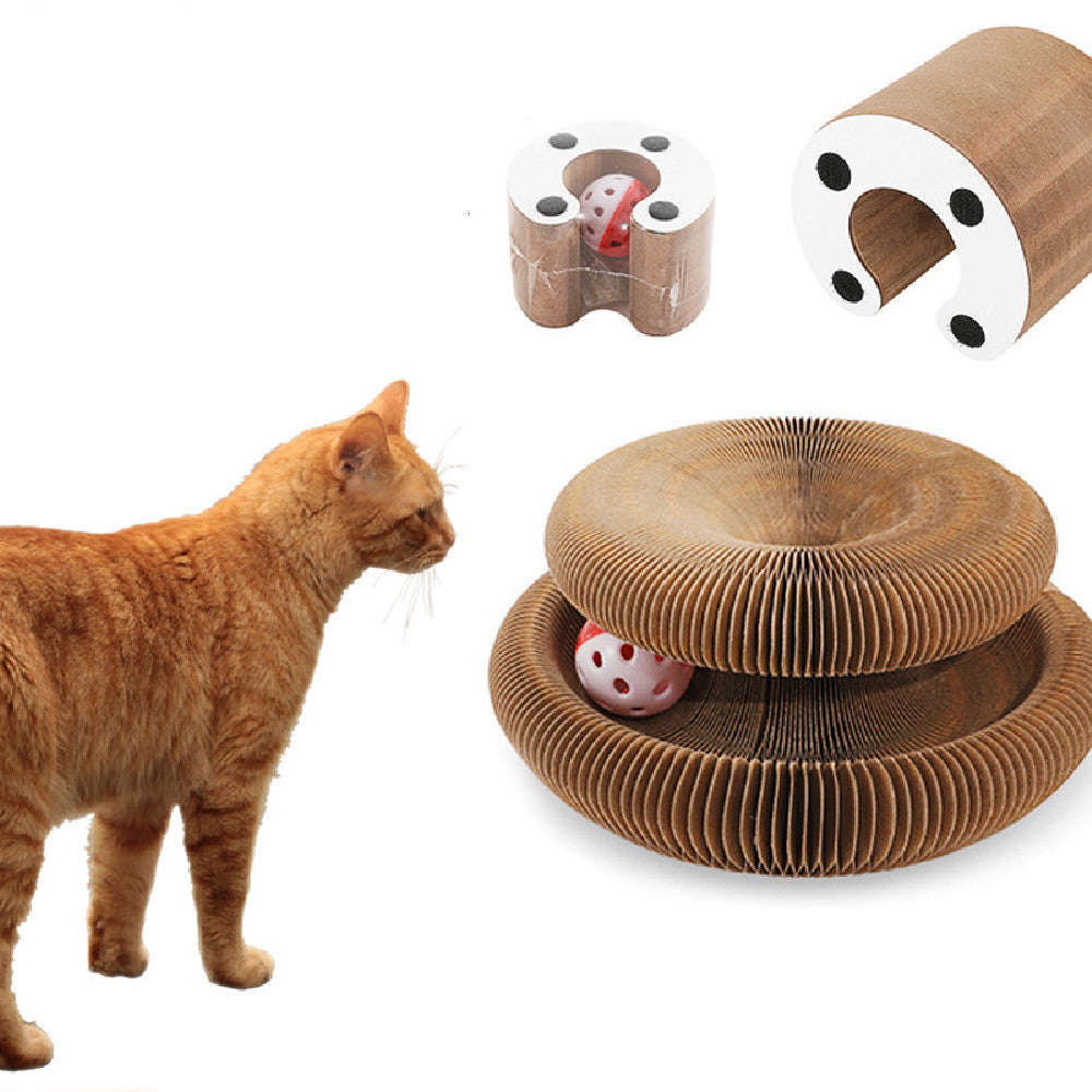 Magisches Katzenkratzbrett mit Orgel-Design