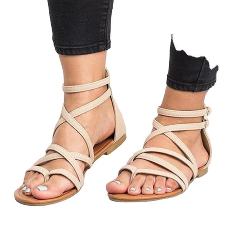 Damen Simple Kreuzgurt Sandalen – Bild 2 | LuxeStyle