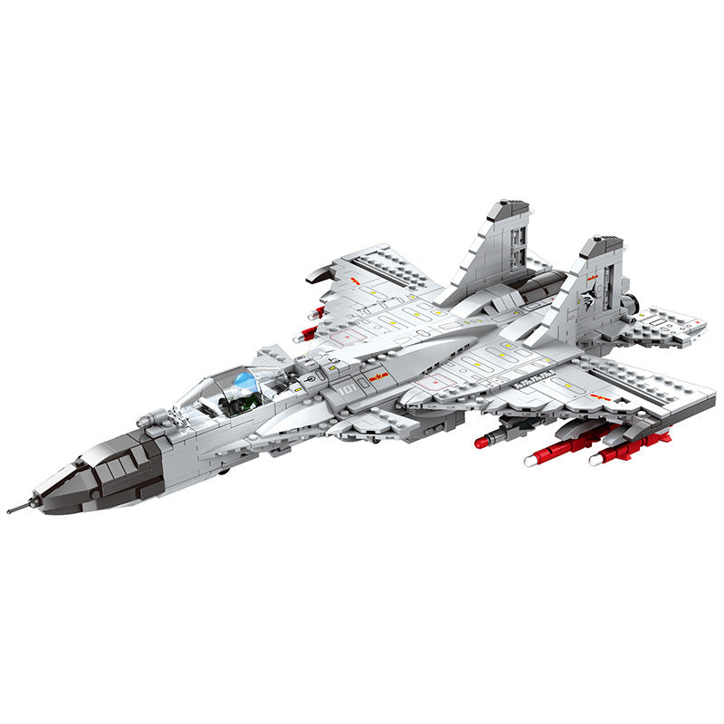 Militär Jet Bausteine Puzzle