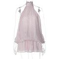 Gepunktetes rückenfreies Neckholder-Kleid – Bild 8 | LuxeStyle