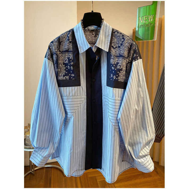 Locker geschnittenes Langarmshirt mit Ethno-Print – Bild 2 | LuxeStyle