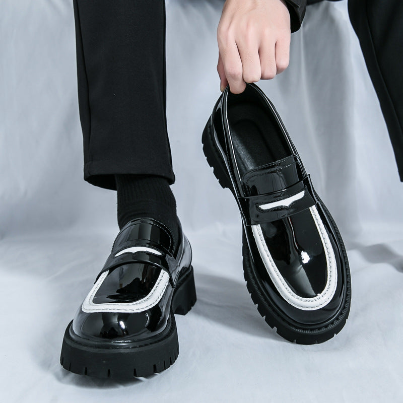 Herren Leder-Sneaker mit Plateau-Sohle – Bild 5 | LuxeStyle