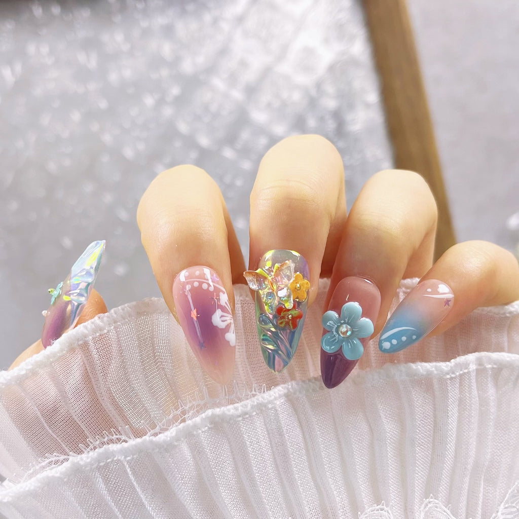 Bunte 3D-Blumen & Schmetterlinge zum Aufkleben – Bild 5 | LuxeStyle