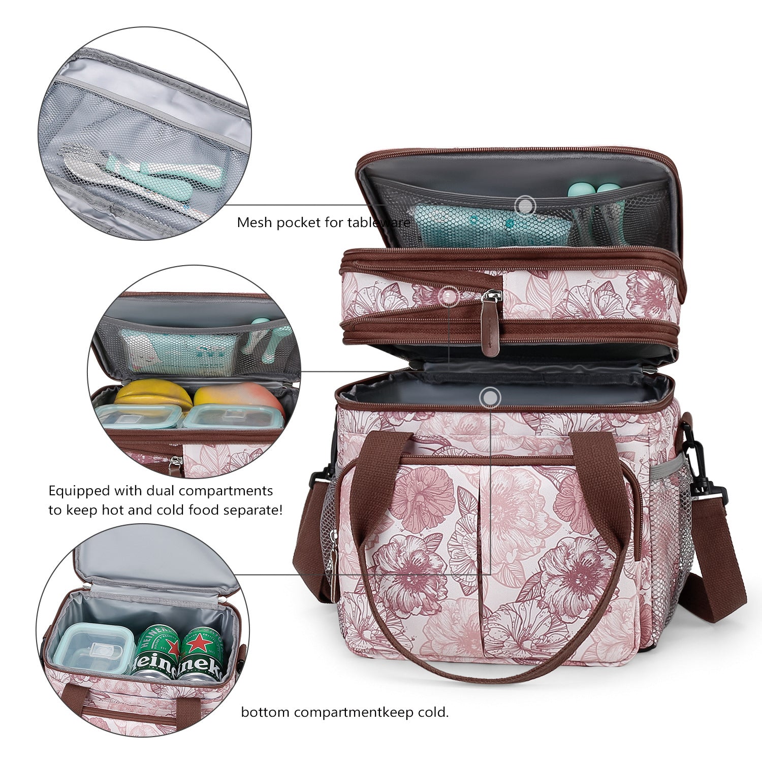 Multifunktionale Kühltasche mit Print