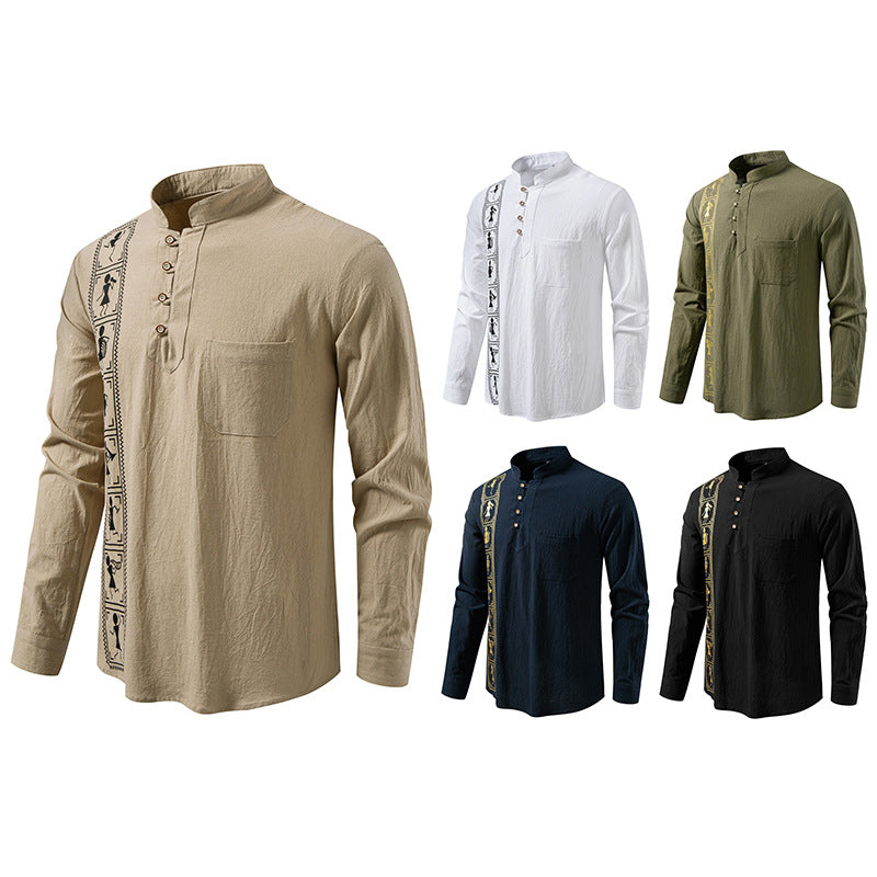 Herren Hemd aus Baumwolle-Leinen-Mix – Bild 4 | LuxeStyle