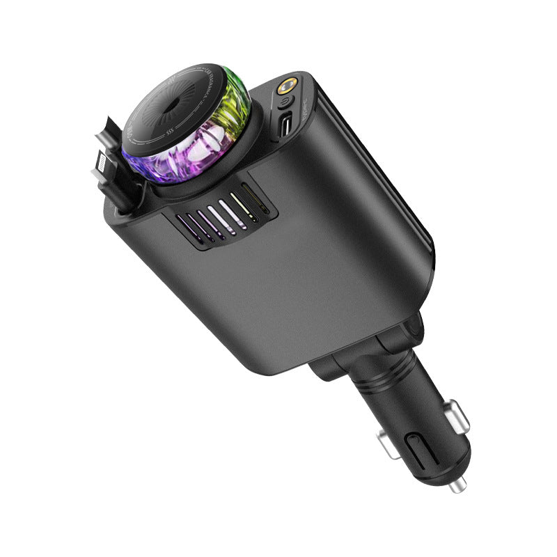 Multifunktionales Auto-Ladegerät mit Violettlicht
