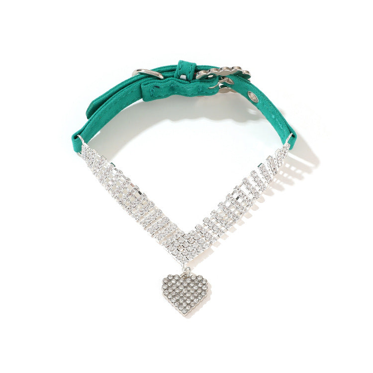 Halsband und Leine – Polyester, einfarbig – Bild 2 | LuxeStyle