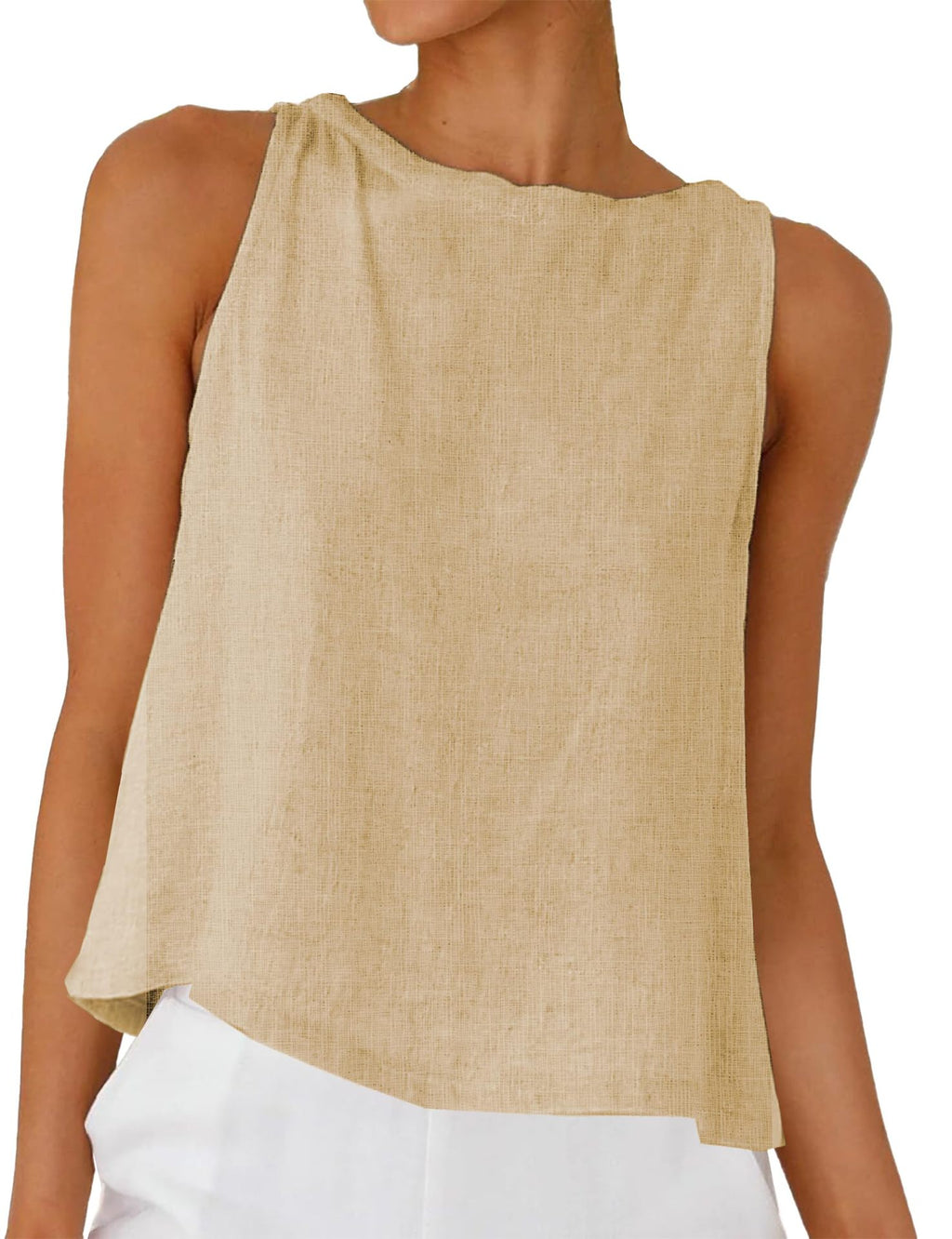 Damen Kurzbluse mit Rundhals und Knopfleiste