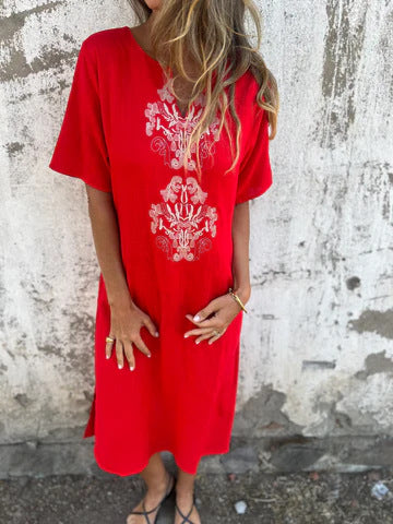 T-Shirt-Kleid «Casa» – locker mit Print