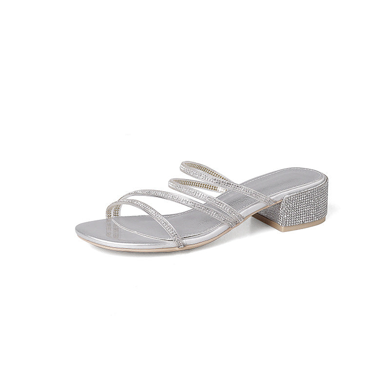 Damen Sandalen mit mittelhohem Blockabsatz – Bild 2 | LuxeStyle