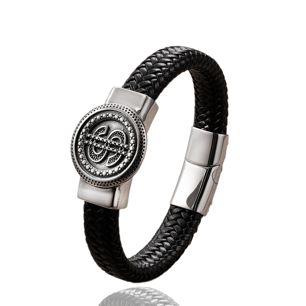 Handgefertigtes Edelstahl-Lederarmband – Bild 9 | LuxeStyle