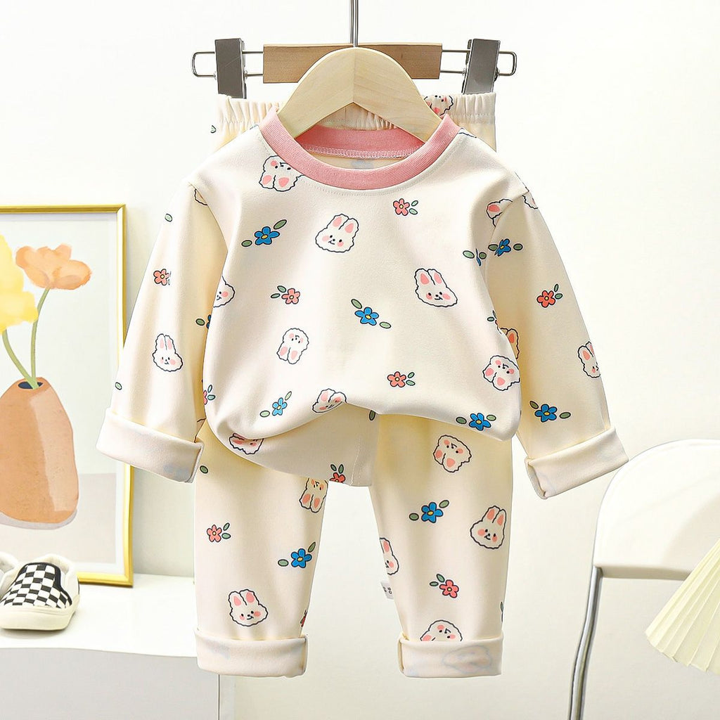 Zweiteiliges warmes Schlafanzug-Set für Kinder – Bild 6 | LuxeStyle