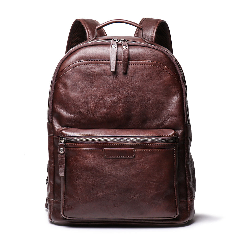 Rindsleder-Rucksack mit grosser Kapazität – Bild 2 | LuxeStyle