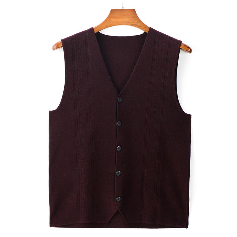 Herren Strick-Cardigan mit V-Ausschnitt – Ansicht 2