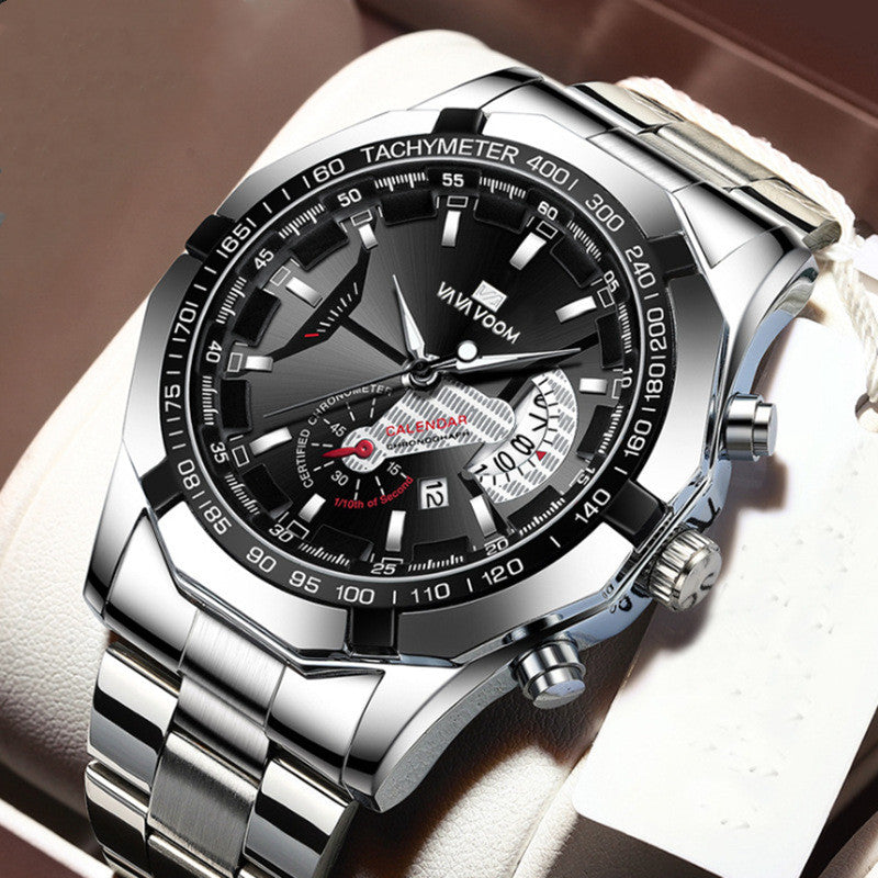 Herren Sport-Automatikuhr mit Leuchtzeigern – Bild 2 | LuxeStyle