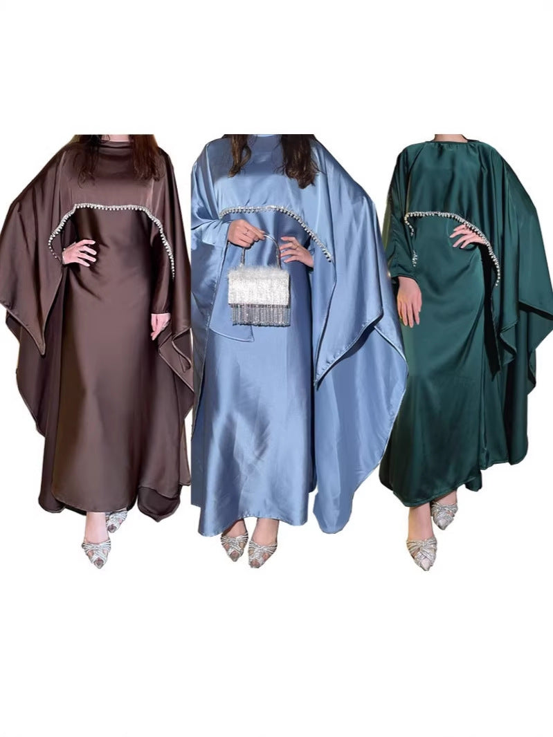 Perlenketten-Umhangkleid für Damen