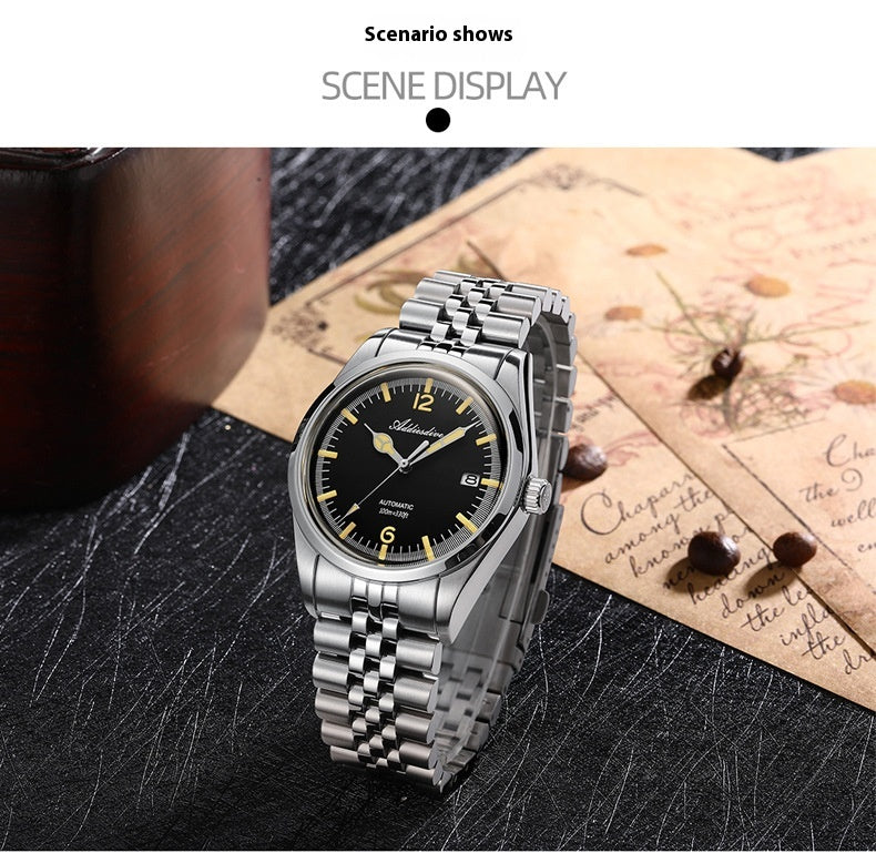 Automatische mechanische Armbanduhr aus 316L Edelstahl – Bild 3 | LuxeStyle