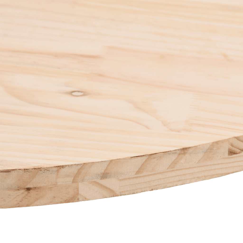 Ovale Tischplatte aus Kiefernholz (60x30 cm)
